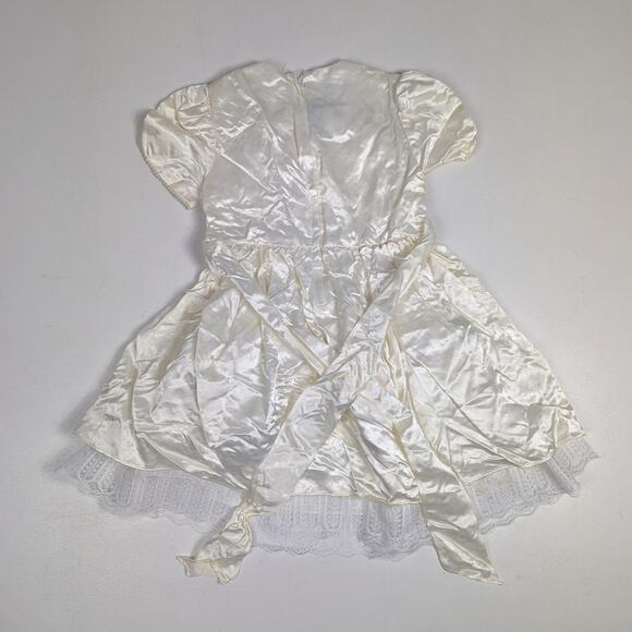 Vtg Gunne Sax Cream Shimmery Dress 90s Sz 5 Party Fancy Wedding - Picture 4 of 6